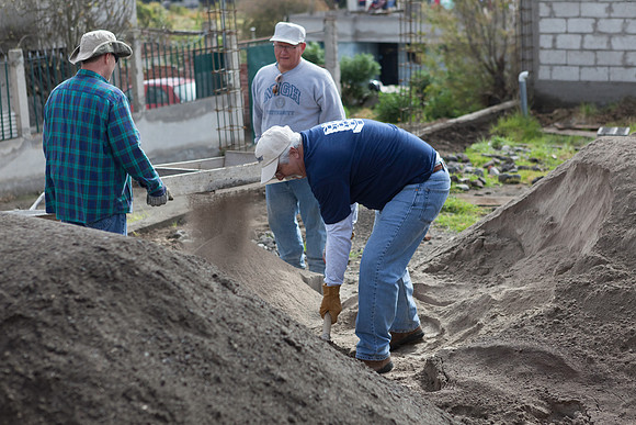 Sifting sand for mortar