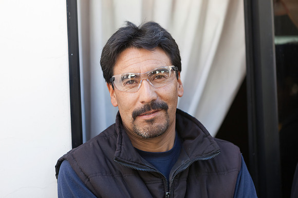Hernan rocking the safety glasses