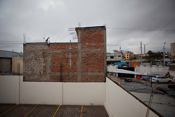 View from our room in Ambato